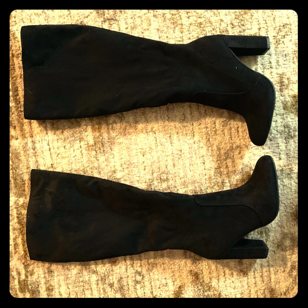 Black Knee High Boots